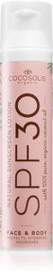 Натуральный солнцезащитный лосьон SPF 30 Cocosolis, 100 мл