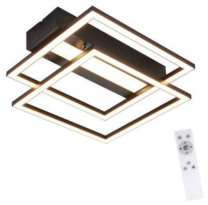 Светодиодный потолочный светильник Nettlife Crailsheim, черный - металл - 37 x 8 x 36 см