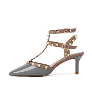 YAFEI XUANYU Тонкие каблуки на шпильке 6 см женские — дымчато-голубые, цвет Haze Blue