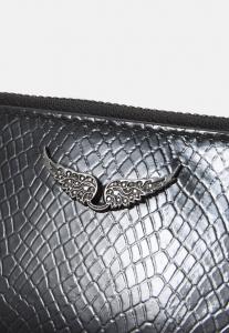 Кошелек CARD GLOSSY WILD Zadig & Voltaire, черный