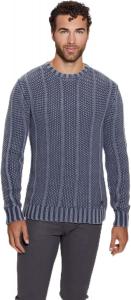 Толстовка GUESS Eli с прострочкой, Grey Shadow Blue