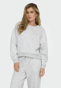 Толстовка ONLY ONLBEST LIFE CREW NECK NOOS, Light Grey Melange/Mottled Light Grey