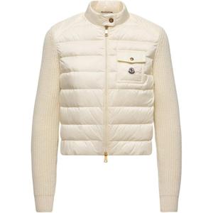 Moncler Кардиган с накладным нагрудным карманом, Ecru