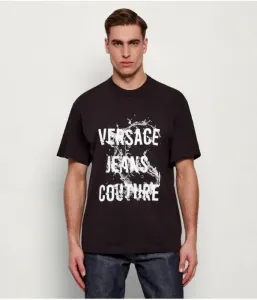 Футболка SPLASH regular fit Versace Jeans Couture, черный