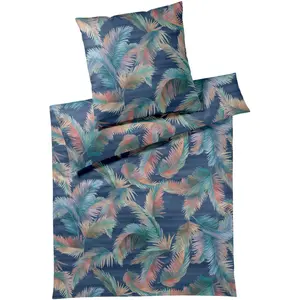 Элегантное постельное белье «Копакабана», приятное для кожи Elegante, темно-синий