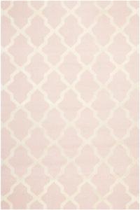 Ковер SAFAVIEH, 275 x 366 см, Cambridge Collection, Light Pink & Ivory, ручной работы, шерстяной, узор Trellis, подходит для помещений с высокой проходимостью в гостиной, спальне (CAM121M)