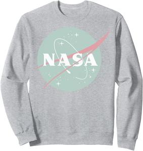 Толстовка с логотипом NASA пыльно-бирюзового цвета