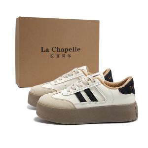 Термостойкие абразивоустойчивые лоу-топ скейтборд кроссовки women's La Chapelle, черный