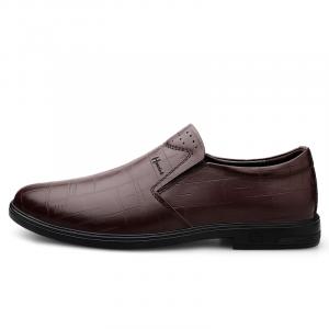 Повседневные туфли мужские тёмно-коричневые экстравагантные