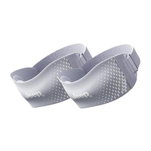 Наколенники Patella Bands для прыжков со скакалкой Lingshan Professional Unisex Jeep, stone серый[2 pack]