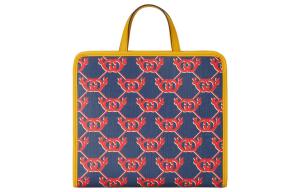 GUCCI Холщовая сумка-шоппер детская сине-желтая