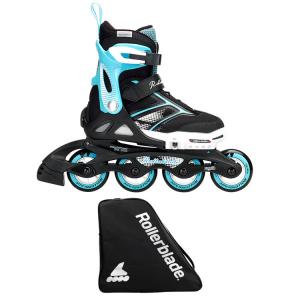 RollerBlade Детские роликовые коньки для начинающих, сине-черные, размер L (36.5-40.5)