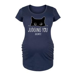 Футболка с графическим принтом «Беременные судят молча» Licensed Character, синий