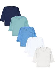 Рубашка с длинным рукавом TupTam, бежевый/синий