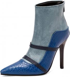 Женские классические ботильоны DEERBUNNY с острым носком, задней молнией, высокие каблуки, короткие вечерние туфли на шпильке