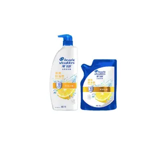 Освежающий шампунь с лимоном глубокое очищение, объем и пышность аромат фрезии и цитрусов Head&shoulders, Two-Piece Set: H&S Refreshing Oil-Control Shampoo 1000g+Refreshing Oil-Control Refill 200g