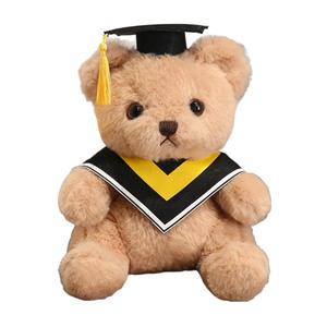 Плюшевый мишка выпускник, мантия бакалавра и докторская шапочка, мультяшная игрушка плюшевый мишка ZOCO