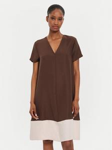 Повседневное платье regular fit 4O79DV0AO United Colors Of Benetton, коричневый