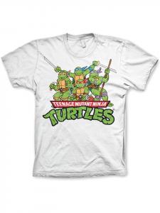 Футболка Turtles Distressed Group T-Shirt белого цвета Teenage Mutant Ninja Turtles