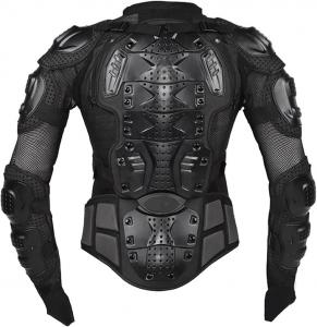 Мотоциклетная защитная куртка Wjnvfioo для мужчин, защитная экипировка для мотокросса и гонок., MC1001 Black