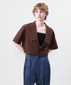 Рубашка с коротким рукавом и отложным воротником Astraet, цвет Dk Brown