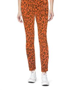 Джинсы-скинни с высокой посадкой и необработанным краем в леопардовом стиле Kensie