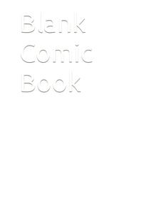 Blank Comic Book (Independently published)