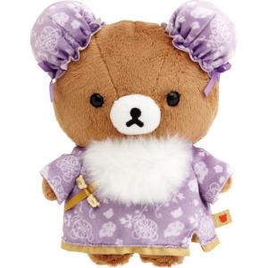 SAN-X SAN X Brown Bear китайская одежда брат медведь плюшевые куклы высота 19см