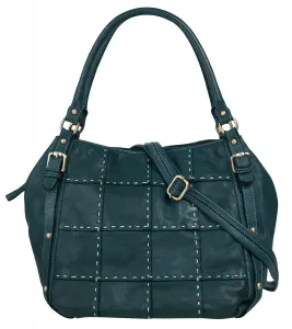 Шоппер Samantha Look, натуральная кожа, производство Италия, синий