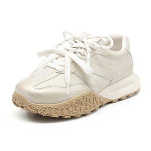 Женские кроссовки с низким и массивным верхом, устойчивые к износу и скольжению KEJIANNI, Gold