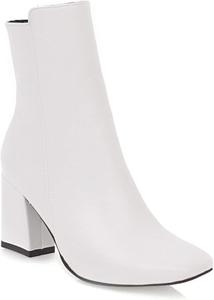 FAZAIQILUO Женские ботильоны на щиколотку, толстые высокие каблуки, модные короткие ботинки из синтетической кожи, для свиданий и вечеринок