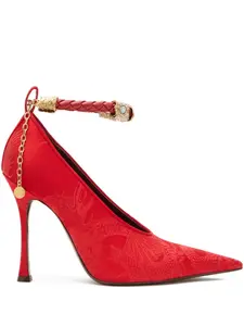 Декорированные туфли Roberto Cavalli, красный