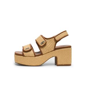 Женские сандалии с одним ремешком, цвет «трава» Lost In Echo, Straw Woven Color