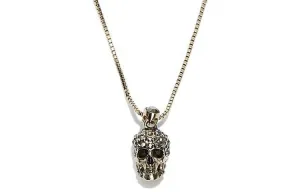 Колье с черепом Pave Alexander McQueen, золото