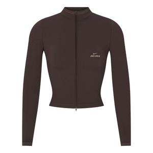 (WMNS) Nike x SKIMS Укороченная куртка на молнии с ребристой бесшовной отделкой, модель 'Phoenix'