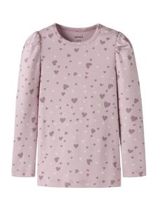 NAME IT Лонгслив 'NMFBHEART' в цвете сиреневый, лиловый
