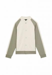 Куртка-бомбер PELHAM INTERLOCK COLOUR-BLOCK Reiss, молочный