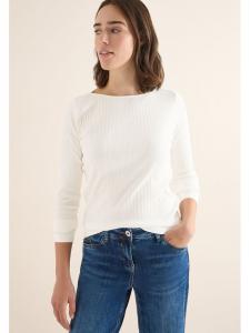 Cecil Футболка с длинными рукавами кремового цвета