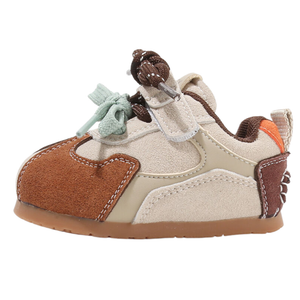 Нескользящие дышащие противоскользящие туфли для малышей с защитой от ударов MAIBUXIONG, бежевый