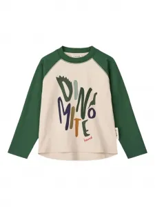 Футболка с динозавром-клещом Liewood, нейтральный