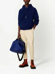 Брюки с низким шаговым швом AMI Paris, нейтральный