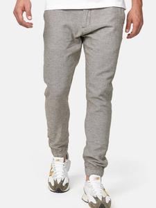 Льняные брюки блнда Indicode, зеленый