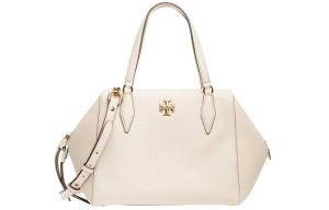 Кожаная сумка Kira через плечо, кроссбод сумка, женская сумка кремово-белая TORY BURCH