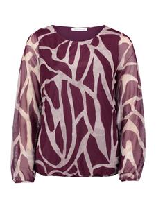 Рубашка из сетки с эластичным поясом в цвете Темно-красный/натуральный BETTY & CO