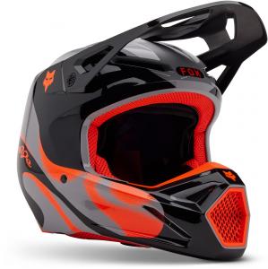 Мотокроссовый шлем FOX v1 emotion, Black/Grey/Orange