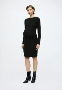 Mllucy june ls 2in1 jrs abk dress 2f shift dress Mamalicious, Black