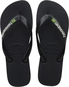 Шлепанцы Brazil Logo Unisex Flip Flops Havaianas, цвет Black/Black