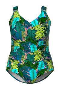 Ulla Popken Купальник Minimiser в темно-зеленом цвете