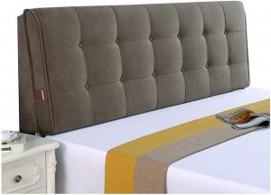 Подушка-подголовник для кровати LIANGJUN, с наполнителем из губки, для чтения в спальне, со съемным моющимся чехлом, 11 размеров (цвет: коричневый, размер: 120x58x6 см) CHIAPERINI, Brown