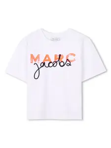 Футболка с логотипом Marc Jacobs Kids, белый